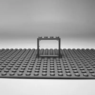 Image de LEGO® 1x4x6 Portes Transparent et cadre gris pour maison, bâtiment NOUVEAU ! Quantité 5x