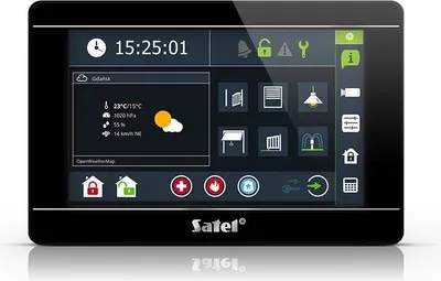 Produktbild von Satel INT-TSI-B, Schwarz, Kabelgebunden, 12 V, -10 - 55 °C, 0 - 93%, 196 mm