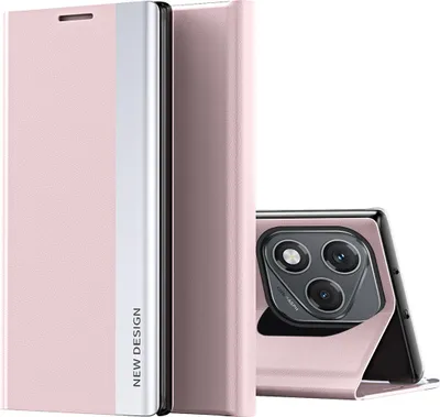 Produktbild von Hülle für Honor 400 Lite, Kunstleder Magnetisch Klapp Stand Schutzhülle Rosa