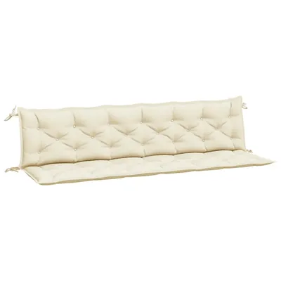 Produktbild von vidaXL Gartenbank-Auflagen 2 Stk. Cremeweiß 200x50x7 cm Oxford-Gewebe
