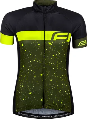 Produktbild von Jersey JackeFORCE SPRAY LADY kurzarm army-fluo %%% Größe: M