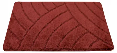 Immagine prodotto di Akcila: Tappetino antiscivolo per bagno, color borgogna, 50x60 cm