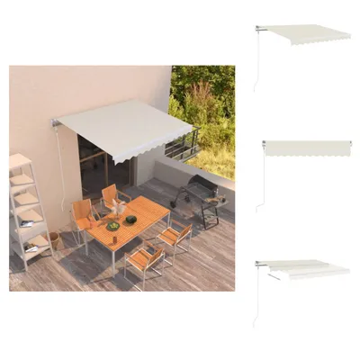 Obrázok produktu pre markíza vidaXL Automatic Retractable 350x250 cm Cream - Markízy