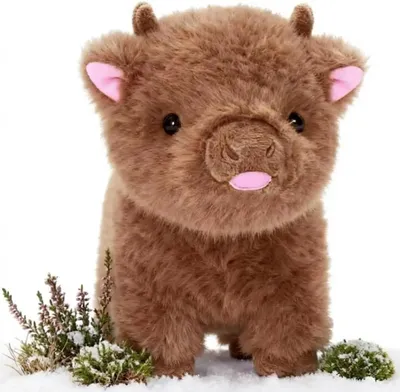 Imagen del producto de Peluche de vaca de raza Highland, suave, de aproximadamente 30 cm, ideal para niños