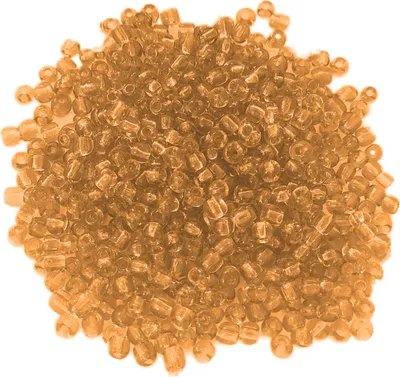 Produktbild von Glasperlen - Typ 'Rocailles' - 400 Stück - 4 mm - Orange hell