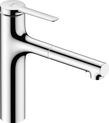 Produktbild von hansgrohe Zesis Einhebel-Küchenarmatur, ComfortZone 160, Ausziehbrause 2 Strahlarten, Ausladung 231 mm, 74801670