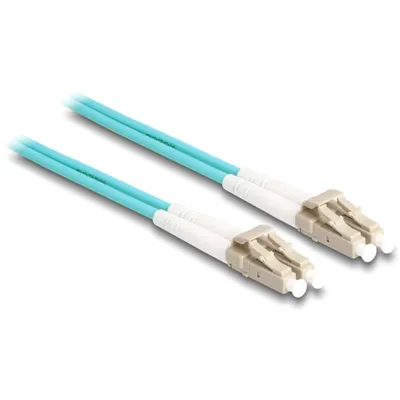 Produktbild von DeLOCK LWL Kabel mit Metallarmierung LC Duplex zu LC Duplex Multimode OM3 1 m, 1 m, OM3, LC, LC