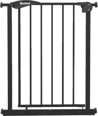 Image de Barrière de sécurité Baninni Fina noire - 67 cm à 75 cm