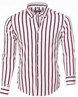 Produktbild von Brandneu Designer Hemd CARISMA in Weiß/Rot CRM8439 M