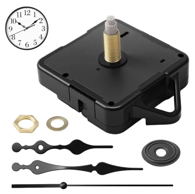 Quarz-Wandklockmechanismus, leise, 3-8 mm, mit Zeigern, Batterie