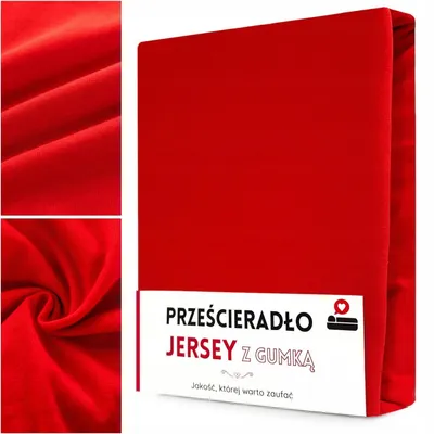 Produktbild von Łóżkoholicy Spannbettlaken 140x200 cm Baumwoll-Jersey Rot