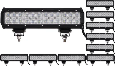 Produktbild von Greenmigo 10X 72W Led Arbeitsscheinwerfer Light Bar Arbeitslicht Flood Zusatzscheinwerfer 60 Grad Kaltweiß 6000-6500K 12-24V 6800lm Wasserdicht IP67