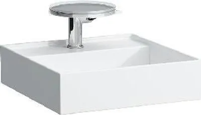 Zdjęcie produktu dla Laufen Kartell - Umywalka nablatowa 460x460 mm, z 1 otworem na baterię, biała H8153310001111