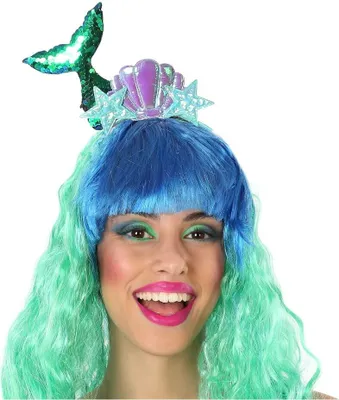 Imagen del producto de Diadema Atosa para sirenas, multicolor. Multicolor. Talla única