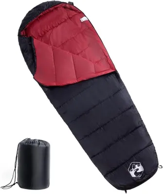 Obrázek produktu pro Spací pytel Mummieslaapzak pro dospělé - vhodný pro kempování a outdoorové aktivity - voděodolný a prodyšný - rozměry 215 x 85 cm
