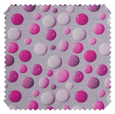 Produktbild von novely® PÜNKTCHEN - Polsterstoff mit Punkten für Kinder - Velours-Möbelstoff mit Wabenstruktur - Meterware 1lfm - Farbe: 06 Pink