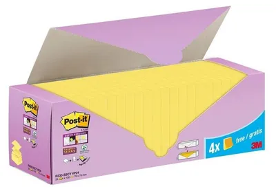 Immagine prodotto di Post-it Note adesive Super Sticky Z-Notes, 76 x 76 mm, 20+4