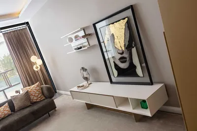 Immagine prodotto di Credenza elegante beige per il soggiorno, cassettiera di design, mobili