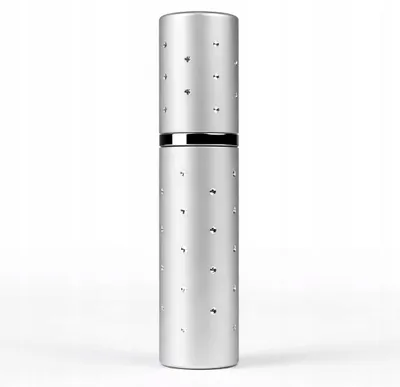 Obrázek produktu pro Cestovní atomizér na parfémy 10 ml skleněný stříbrný s kamínky