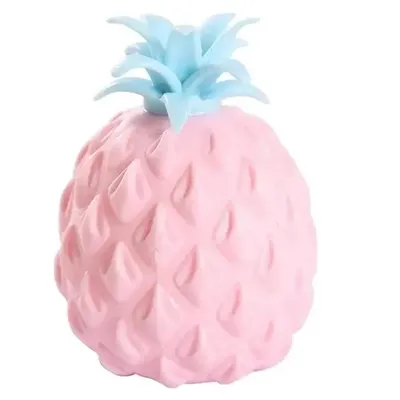 Produktbild von Premium-Ananas-Quetschball, Stressball-Squishy, Slow-Rising-Ananas-Fidget, virales Spielzeug - Rosa