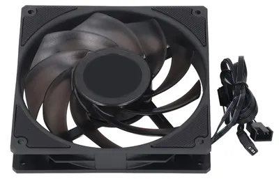 Obrázek produktu pro 140mm ventilátor pro procesor, 5 V, ARGB, 2000 ot./min, 4pinový PWM, dynamická ložiska MFDB, zpětně natočené lopatky, tichý ventilátor do skříně pro PC, černý