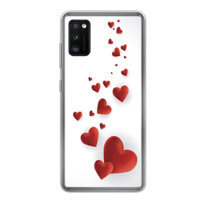 Produktbild von MuchoWow® Handyhülle Schutzhülle Hülle für Samsung Galaxy A41 Eine Illustration eines Pfades der Herzen Silikon Softcase Handy Hülle - Mobiltelefon
