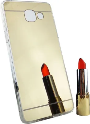 Produktbild von Samsung Galaxy A5 2016 Handy Hülle Spiegel Mirror Soft-Case Schutz-Cover Gold