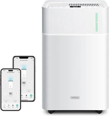 Produktbild von Elektrische Luftentfeuchter mit App- und WLAN-Funktion, 20 Liter pro 24 Stunden