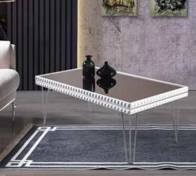 Zdjęcie produktu dla Stolik kawowy w salonie z solidnym stolikiem bocznym design stolika kawowego