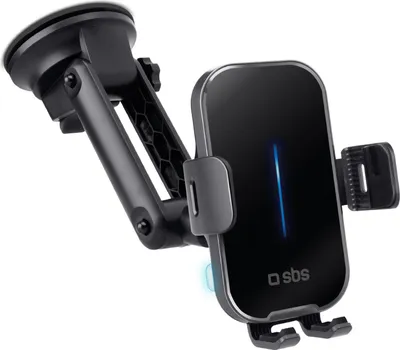 Immagine prodotto di SBS Supporto Auto Per Parabrezza E Cruscotto Con Ricarica Wireless Da 15W