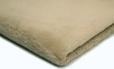 Immagine prodotto di Pelliccia sintetica su un lato, beige chiaro 50 x 160 cm