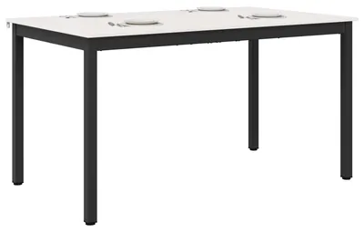 Productafbeelding van vidaXL Eettafel, wit, 150 x 90 x 75 cm, massief grenenhout