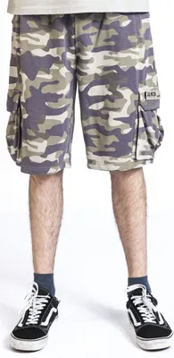 Produktbild von Black Premium by EMP Herren camouflage Sweatshorts mit aufgesetzten Seitentaschen S