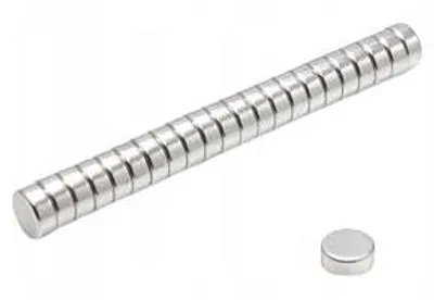 Immagine prodotto di Magnete al neodimio cilindrico MW 6x2,5 mm N38 100 pz.