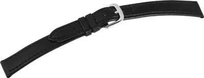 Produktbild von Echtleder-Uhrenarmband, schwarz, VE 12, 12 mm - 24 mm