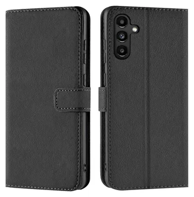 Produktbild von Conie Klapp Tasche für Samsung Galaxy A13 5G / A04s Kartenfach Rundumschutz Hülle in Schwarz