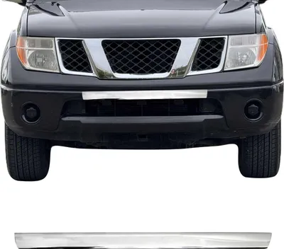 Produktbild von Kühlergrill Leisten Grillleisten für Nissan Navara 2005-2015 Edelstahl Silber