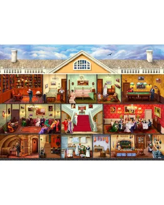 Obrázok produktu pre Drevené puzzle Viktoriánsky kaštieľ, Drevené mesto, 750 dielikov