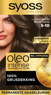 Image de SYOSS - Oleo Intense 5-10 - Teinture pour cheveux - couleur permanente - brun froid - couleur longue durée - 1 pièce