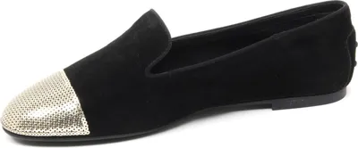 Produktbild von B4428 TOD'S schwarz/gold paillettenbesetzter Schuh Frau Ballerina