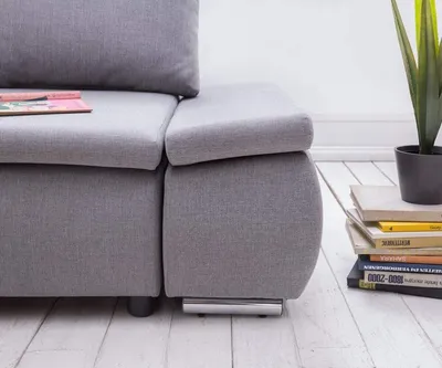 Zdjęcie produktu dla Sofa rozkładana narożna sofa w kształcie litery L funkcja kanapy tekstylne sofy materiałowe spanie