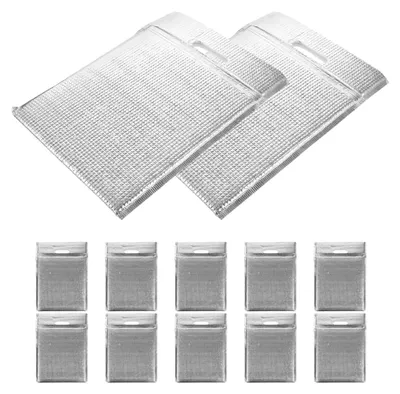 Produktbild von 12 Stück isolierte Sandwichbeutel aus Aluminiumfolie, wiederverwendbar und leicht für Camping, Picknick und den täglichen Gebrauch