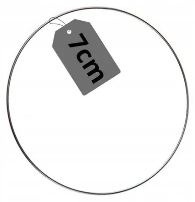 Produktbild von SznurkiPolskie Metallring für Traumfänger silberfarben 7cm