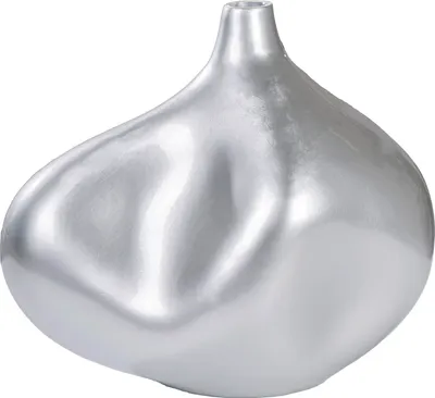Produktbild von GILDE Vase organisch Jolie silberfarben H. 33,5 cm, 61437