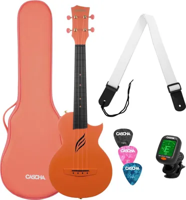 Produktbild von Cascha Carbon Fibre Set Orange Konzert-Ukulele