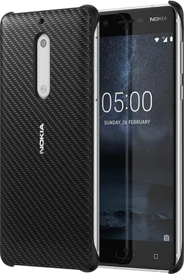 Produktbild von Nokia CC-803 Carbon Fibre Design Case fr Nokia 5 schwarz