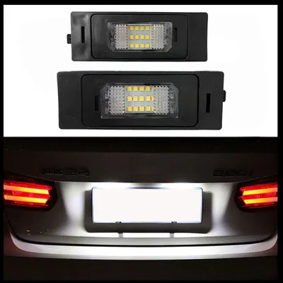 Für BMW E87 E81 E82 E88 E63 E85 E86 2x LED PREMIUM Kennzeichenbeleuchtung 18 SMD in der Farbe von GOLDCAR