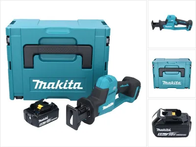 Produktbild von Makita DJR 189 T1J Akku Reciprosäge Säbelsäge 18 V Brushless + 1x Akku 5,0 Ah + Makpac - ohne Ladegerät