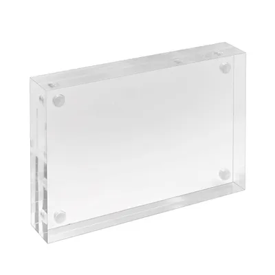 Produktbild von DIN A6 Magnetrahmen aus Acrylglas, 30mm stark / magnetischer Bilderrahmen / Magnet / Rahmen / Fotorahmen / Acryl / Familienfoto / Hochzeit / Zeigis®