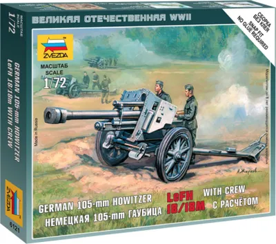Produktbild von Wargames (WWII) Militär 6121 – Deutsche Haubitze leFH-18 (1:72)
